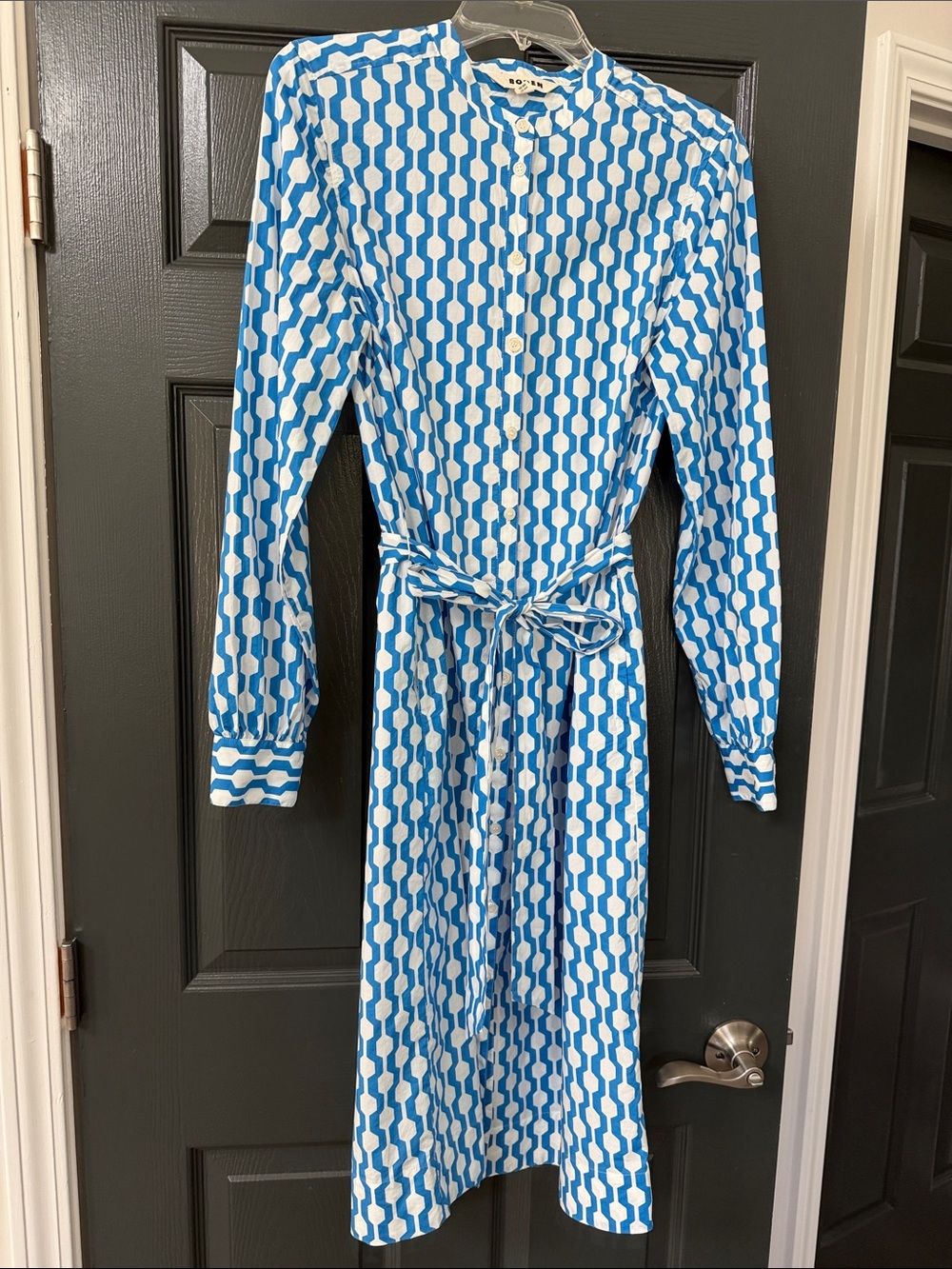 Boden Geometric Print Shirt Dress